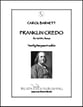 Franklin Credo SATB choral sheet music cover